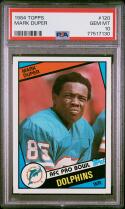 1984 Topps #120 Mark Duper RC Rookie Card Miami Dolphins PSA 10