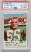 1961 Fleer #56 Maxie Baughan signed RC Rookie Card Eagles PSA/DNA auto Grade 10