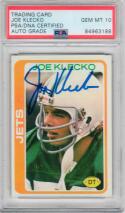 1978 Topps #287 Joe Klecko signed RC Rookie Card New York Jets PSA/DNA auto Grade 10