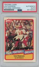 1989 Swell Greats #135 Len Dawson Chiefs HOF PSA/DNA auto